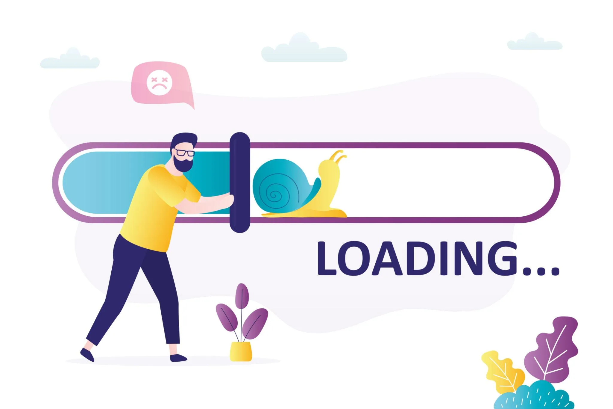 slow website loading speed causing users to leave and reducing conversions
