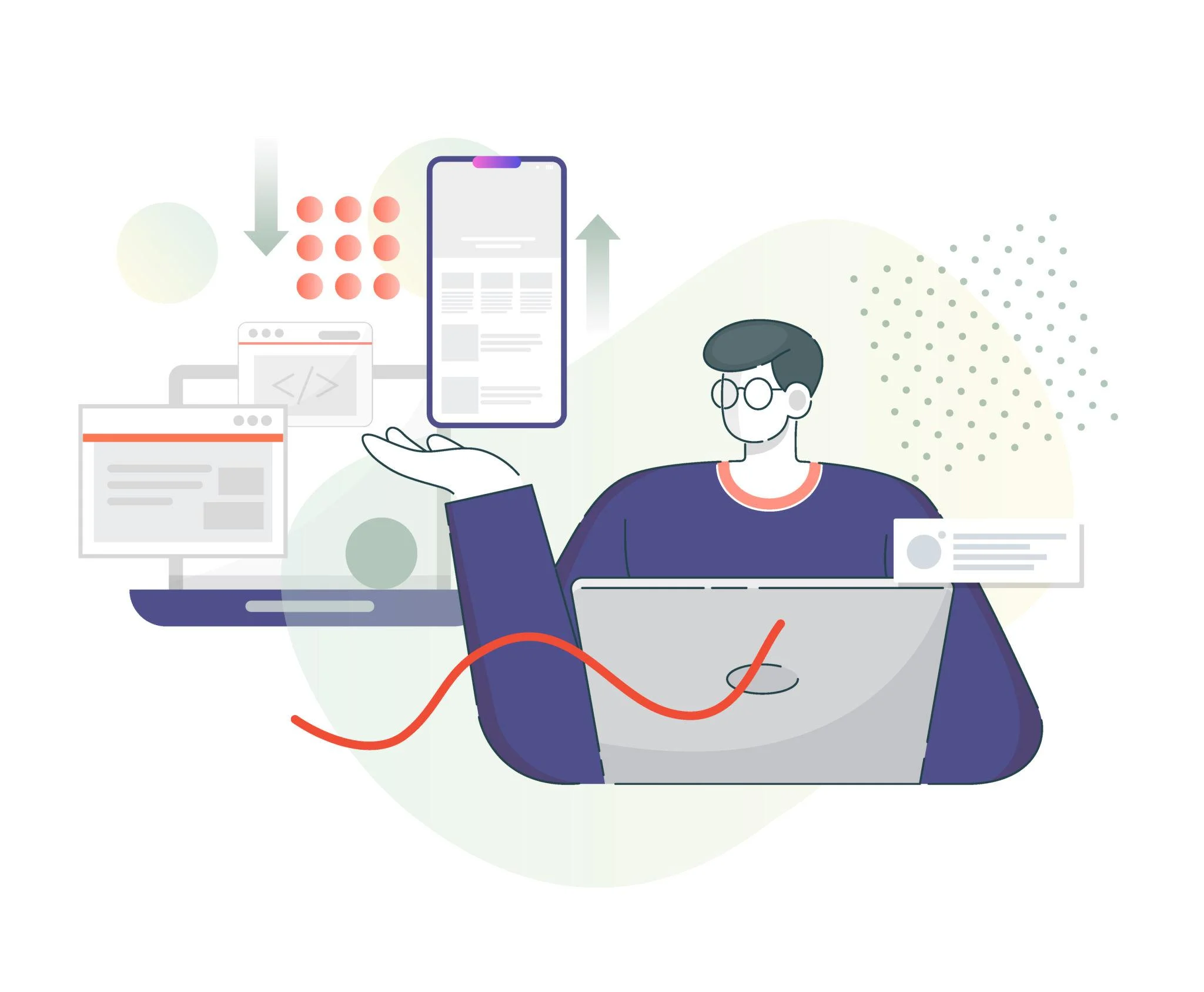responsive website design showing mobile tablet and desktop screens for better user experience